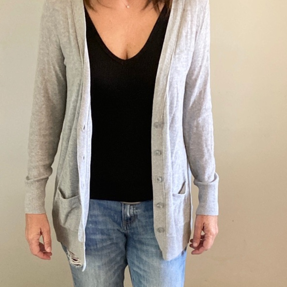 a.n.a lightweight gray cardigan - gently used